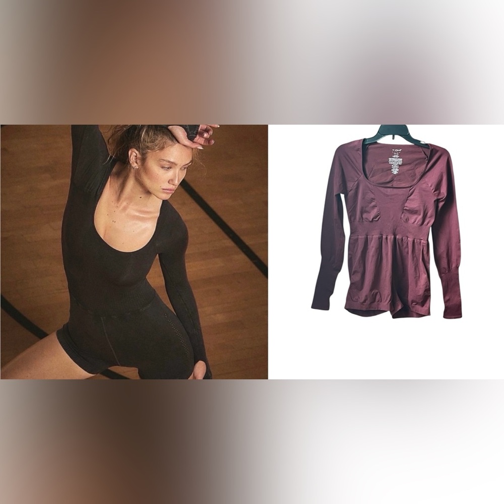 NWOT Free People Good Karma Long Sleeve Runsie*
